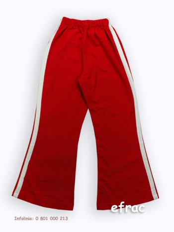 Spodnie dresowe czerwone rozmiar 134 